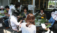 2013年5月 神奈川県立 花菜ガーデンローズフェスタにて花セラピー出展